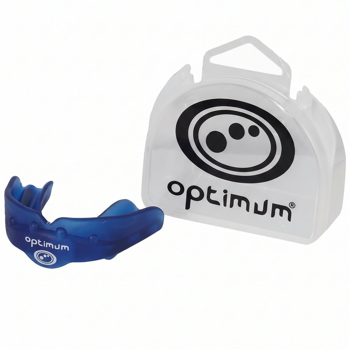 Blue Optimum Matrix sports mouthguard, image 1 of 3 - Optimum