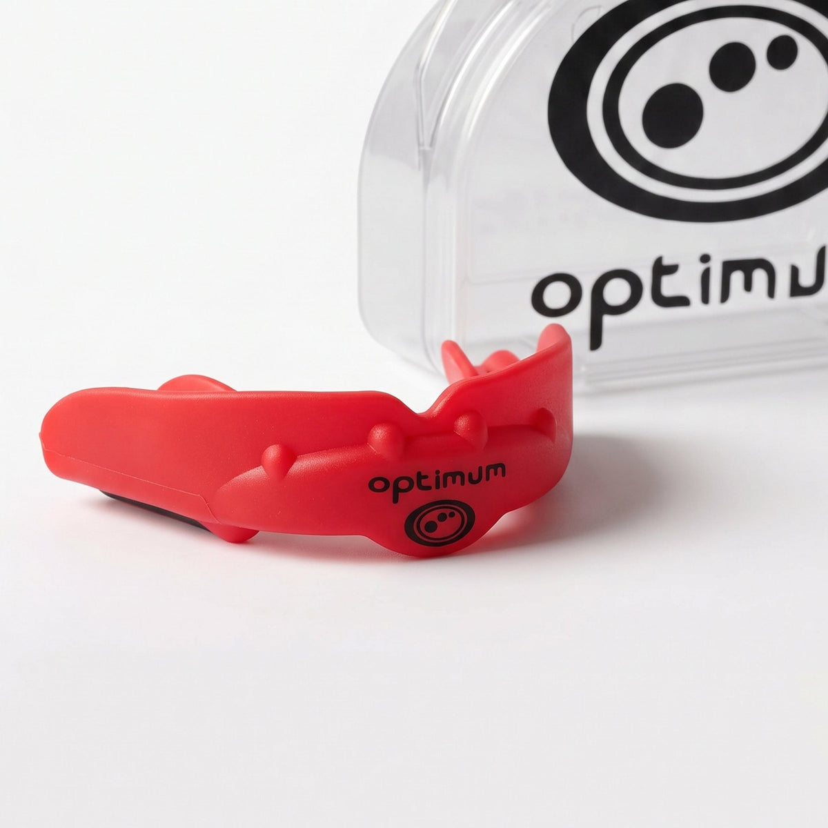 Red Optimum Matrix sports mouthguard, image 3 of 3 - Optimum