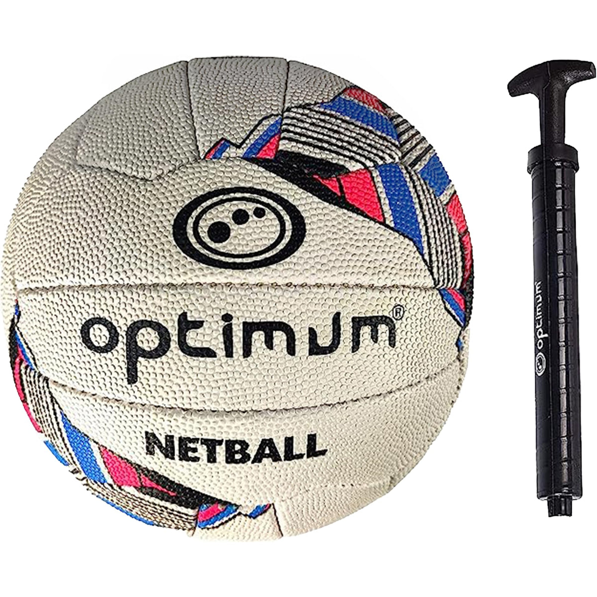 Match Quality Netball Size 5 – Hand-Stitched, Grip Surface - Optimum