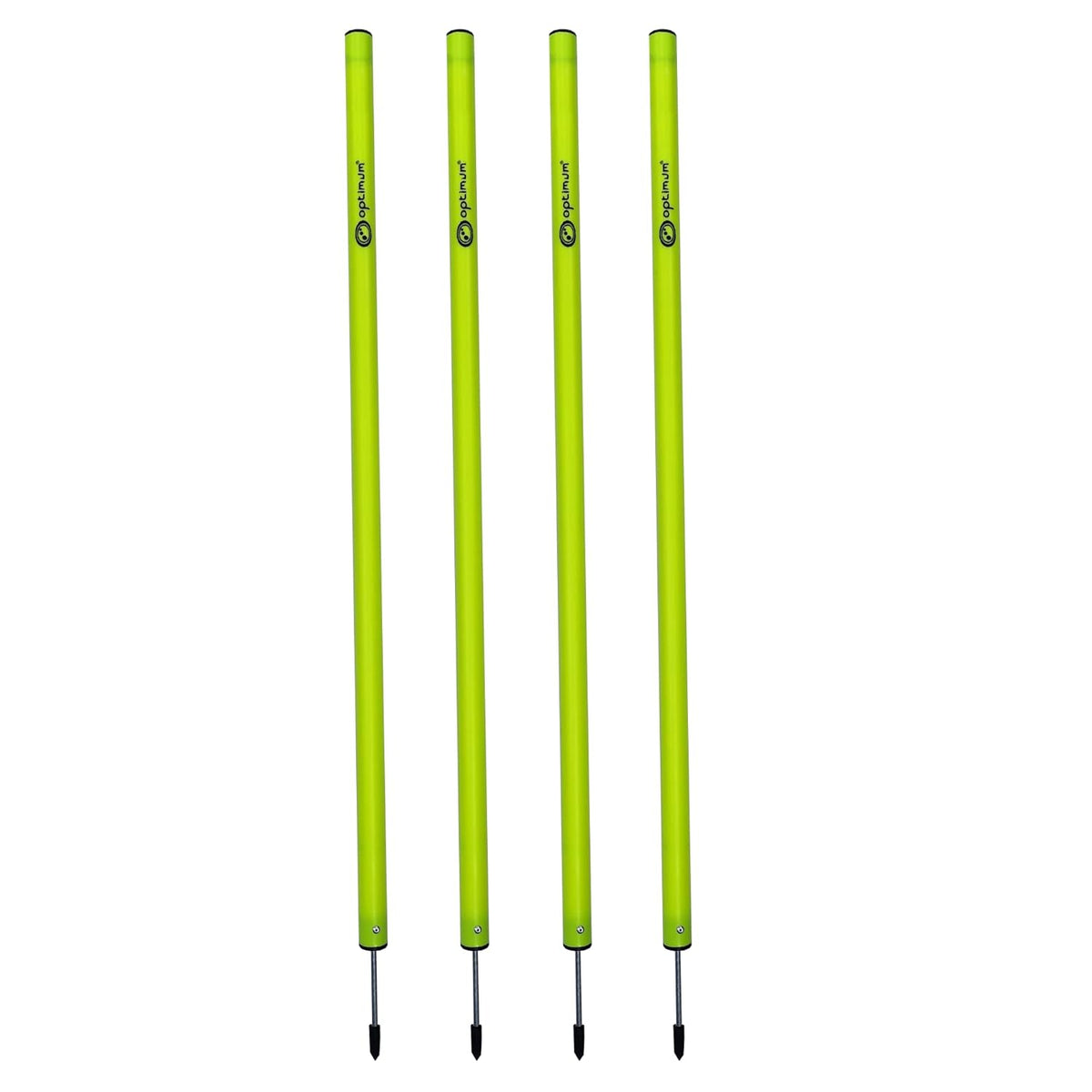 Telescopic Boundary Poles – Adjustable 90-170cm, Fluorescent, Set of 12 - Optimum